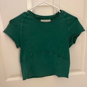We The Free Emerald Green Crewneck Tee